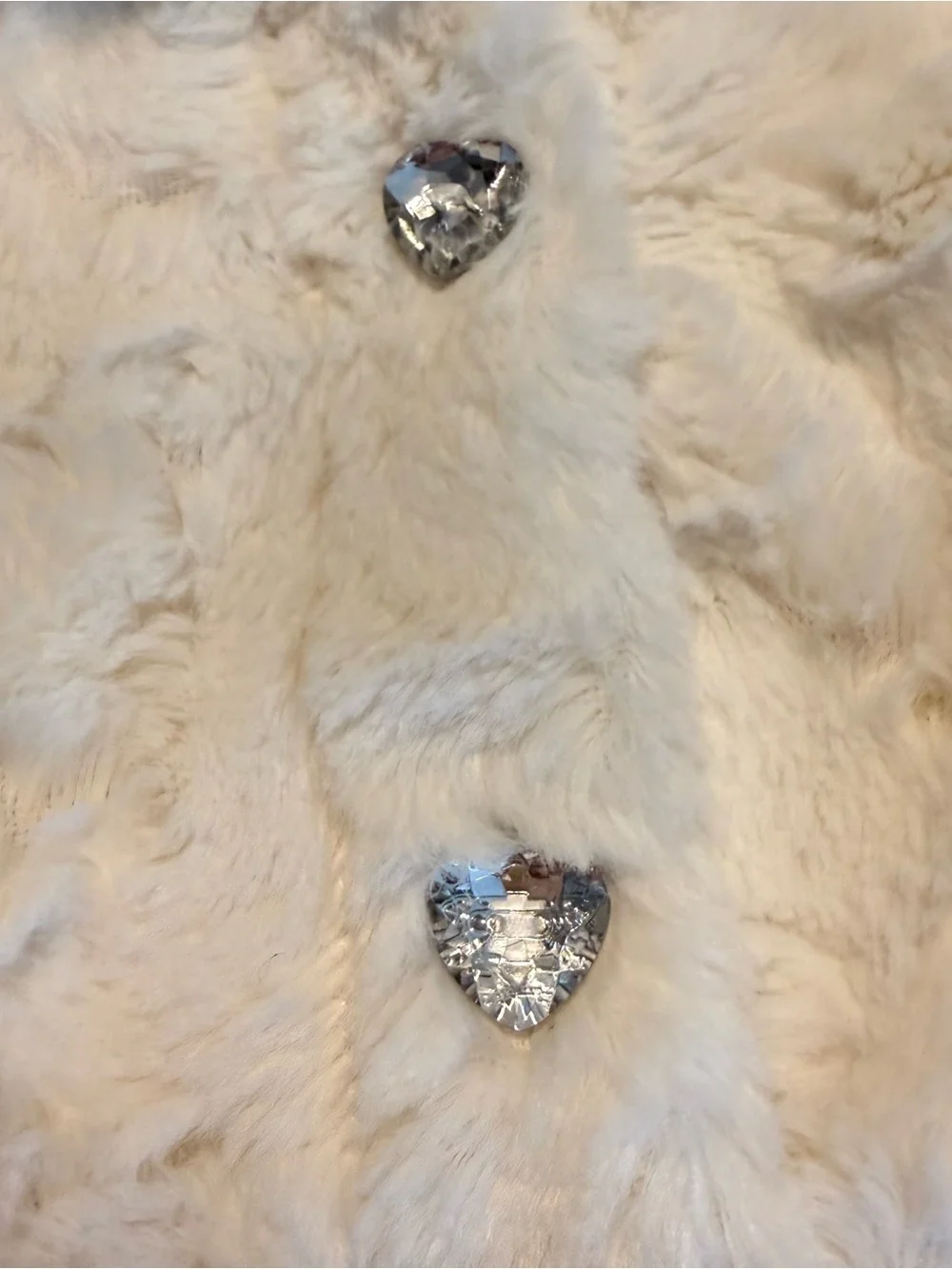 Mini Muffin Infant Baby White Faux Fur Jacket 0-3 Months Holiday